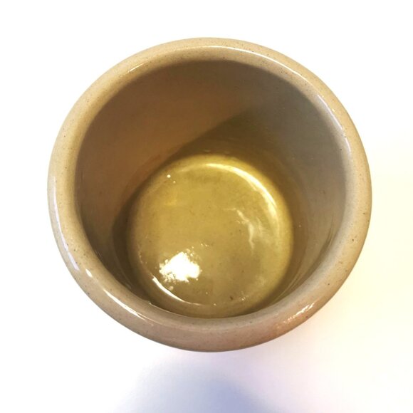 Antique RRP Co Roseville Ohio Stoneware Crock 5.5" - Early 1920s Pottery Jar - Picture 7 of 10